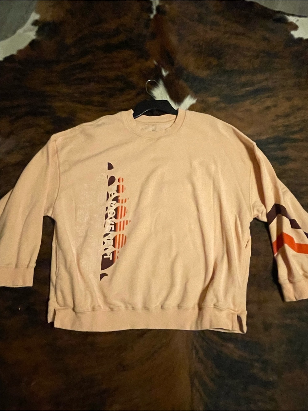 Free People FP Movement All Star Buti Logo Pullover peach pastel combo - - Picture 7 of 8